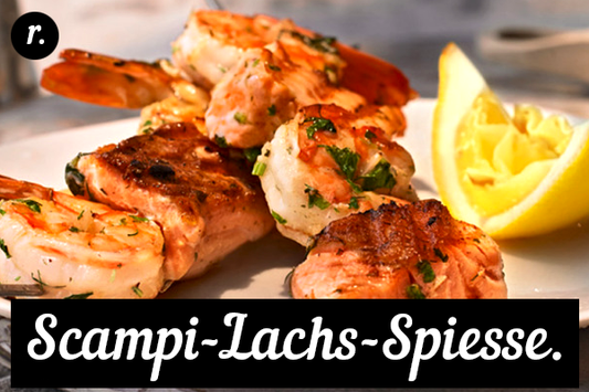 Scampi-Lachs-Spiesse.